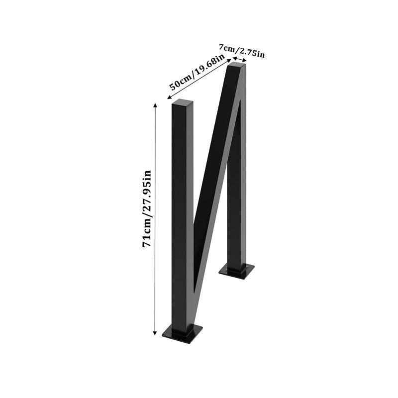 Table Leg, 71cm H x 50cm W x 7cm D