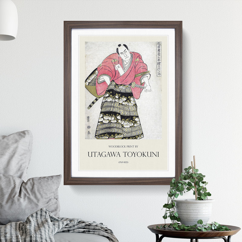 Sawamura Sojuro III by Utagawa Toyokuni - Picture Frame Graphic Art, 36cm H x 27cm W x 2cm D