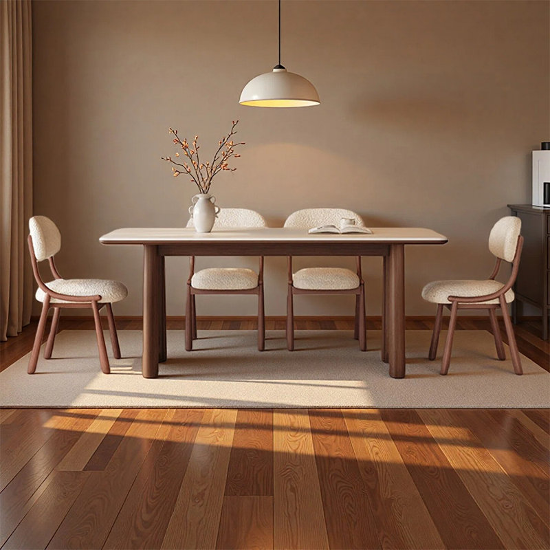 Ensemble de table de salle à manger moderne en pierre frittée, H 29,52 po x l 70,86 po x P 35,43 po