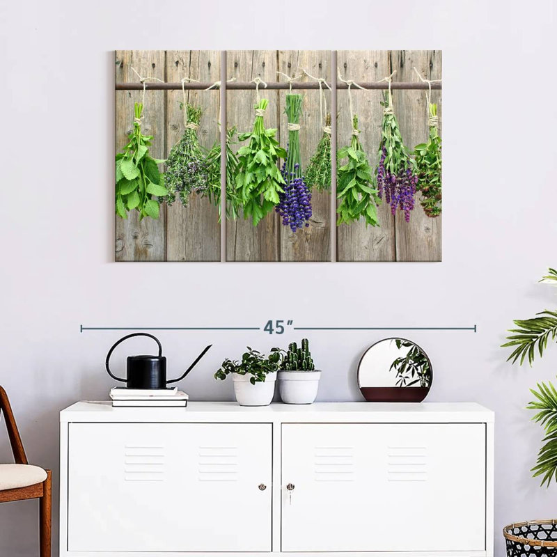 Art culinaire mural, reproduction d'art sur toile, H 24 po x l 38 po x P 1,25 po