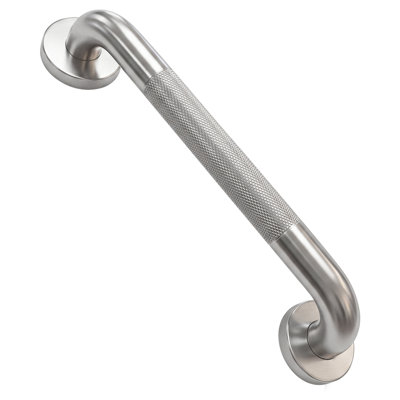 12'' Bathroom Grab Bar with Anti-slip Knurled Grip, ADA Compliant