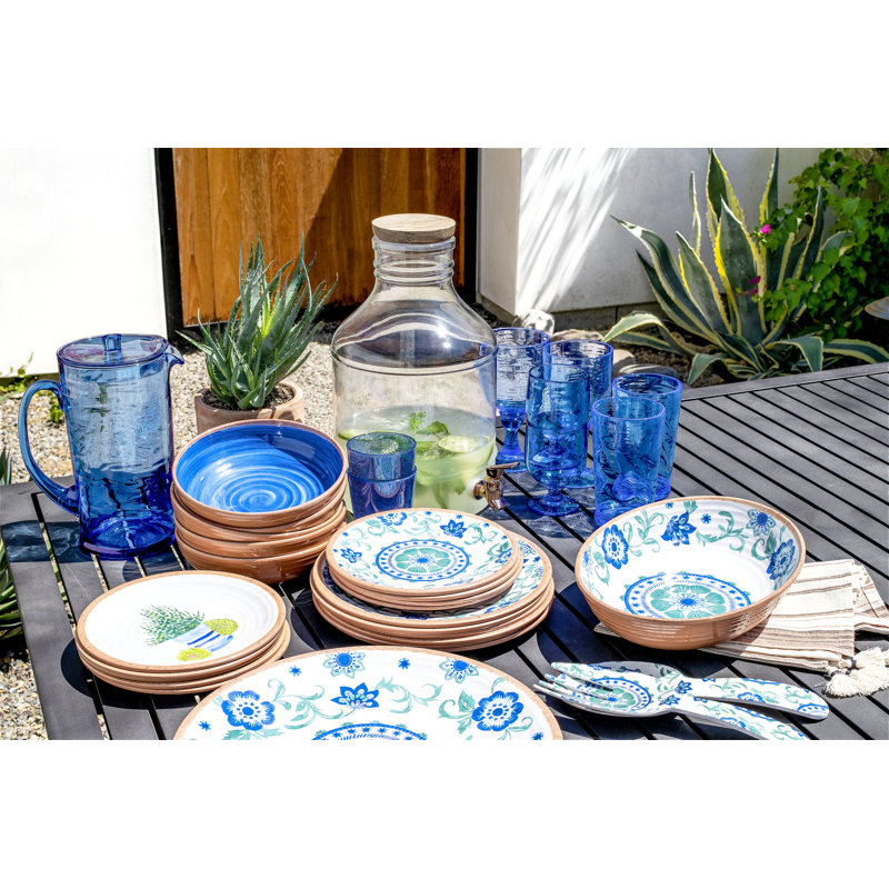 Chris Melamine Dinnerware - Service for 4