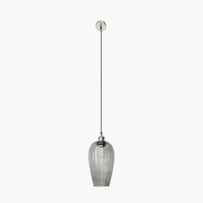 Clio 1 - Light Silver Single Pendant