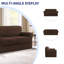 Textured Soft Stretch Separate Box Cushion Loveseat Slipcover-534463466