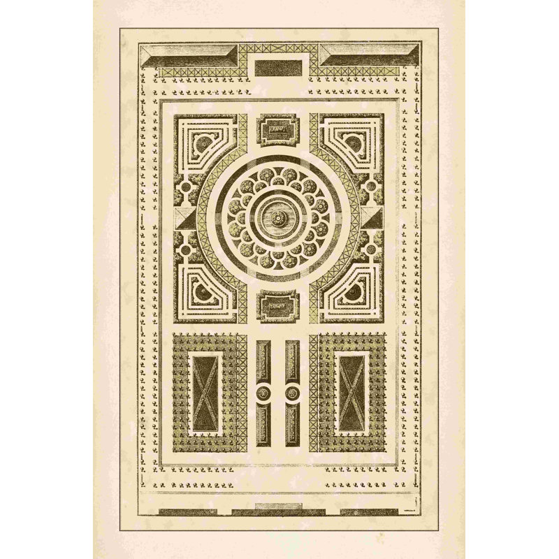 «Garden Maze V» par J.F. Blondel - impression sur toile tendue, H 48 po x l 32 po