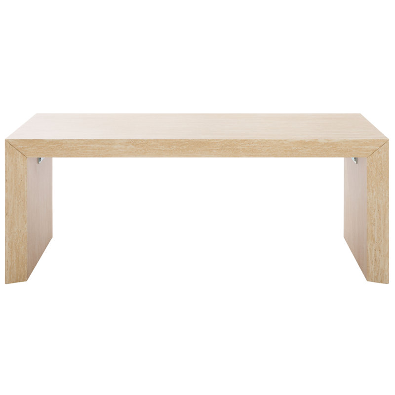 Coffee Table, Faux Travertine