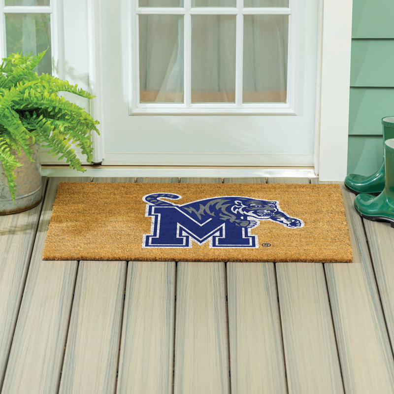 Grand tapis couleur coco de l'Université de Memphis, 36 po x 24 po