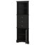 Armoire triangulaire haute avec 3 tiroirs et tablettes réglables, armoire de rangement haute pour salle de bain, panneau de fibres à densité moyenne avec finition peinte-1101084665