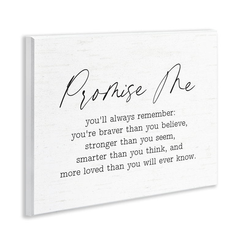 "Promise Me Sentiment", art mural par lettres et lignes
