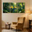 «Birds Colorful Bird In Lush Forest Scene», ensemble de 3 impressions sur toile-1525304696