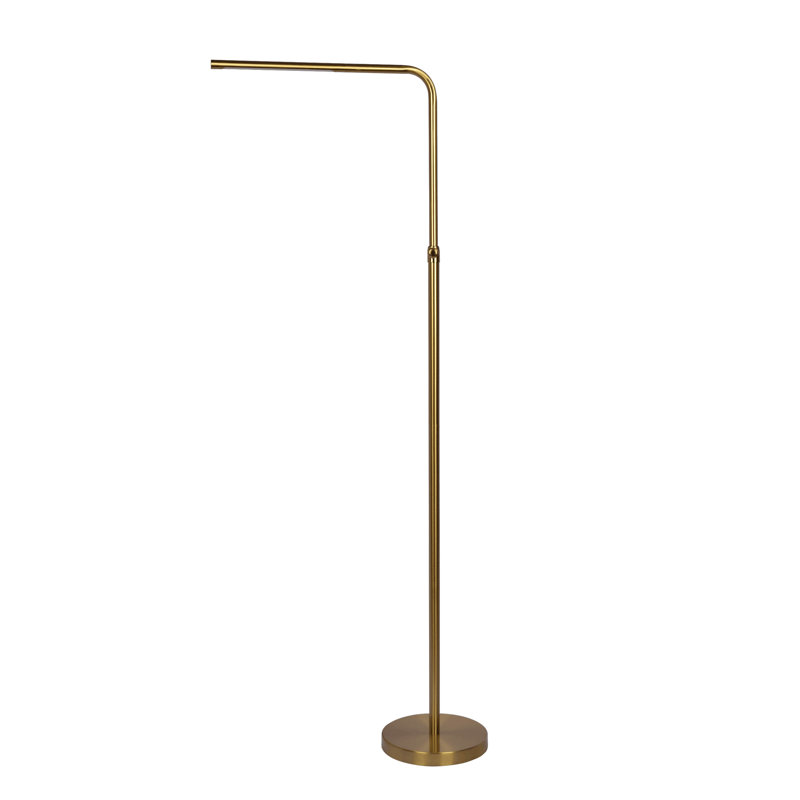 Lampe sur pied en laiton doré avec interrupteur marche / arrêt Verve