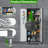 Canalou 71" H x 31" W x 16" D Double Rolling Storage Cabinet with Lockable doors-109457229