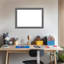 Tableaux d'organisation à tableau magnétique effaçable à sec bleu gris-1211366634