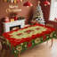 Nappe en polyester lavable durable à motif floral de Noël-1609725649