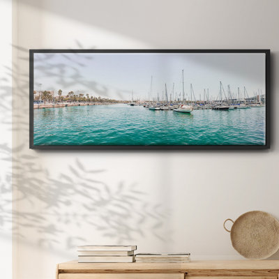 Barcelona Marina- Framed Canvas