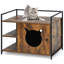 Cushing Wood Enclosed Litter Box Enclosure-2062255306