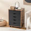 Armoire de rangement mobile avec 5 tiroirs et roulettes pour le bureau personnel