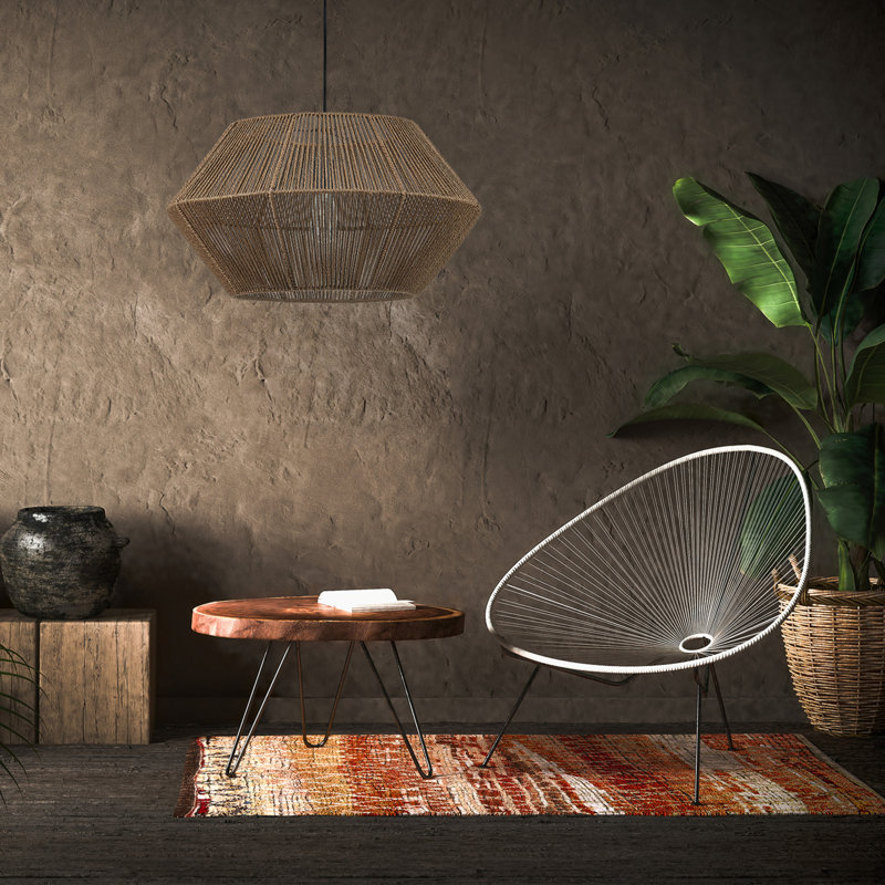 Claverton 1 - Light Brown Unique/Statement Pendant