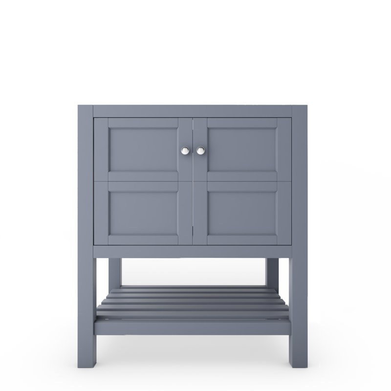 Base de meuble-lavabo 30 po Anneus seulement, Gris / chrome