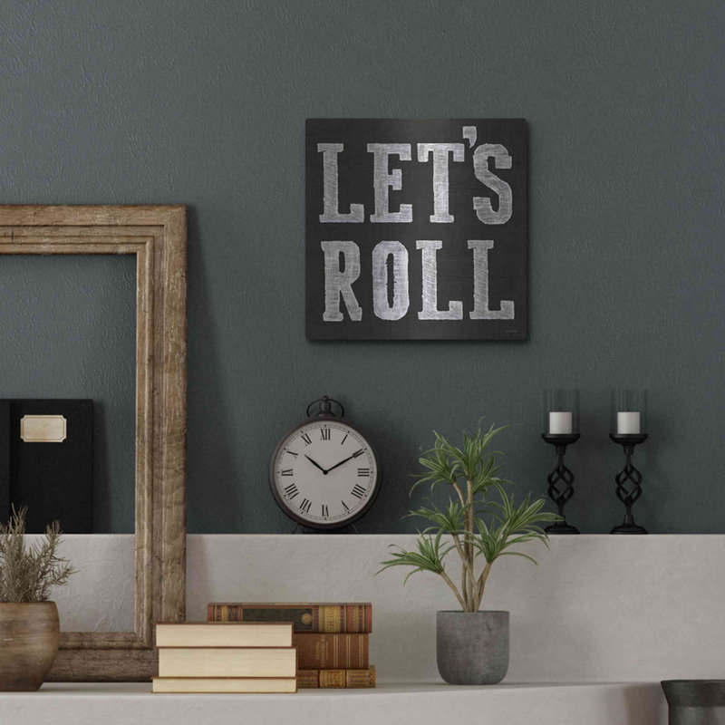 «Lets Roll V» par James Wiens, art mural en métal, H 12 po x l 12 po