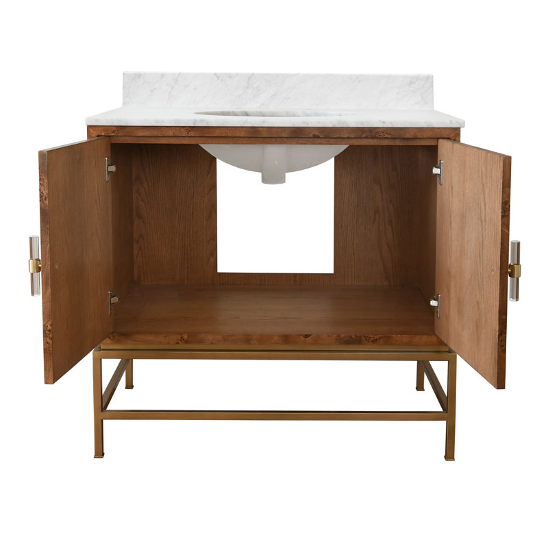 Clifford 36.5'' W Single Vanity, Brown