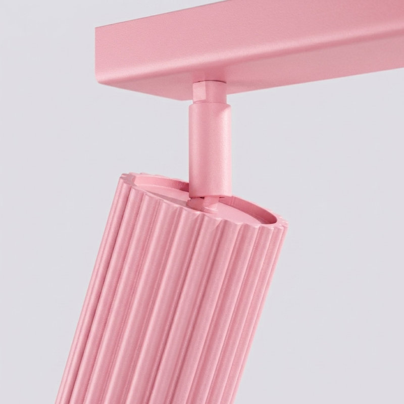 Karbon Aluminium Flush Mount, Pink, 30x6,5x16,5 cm