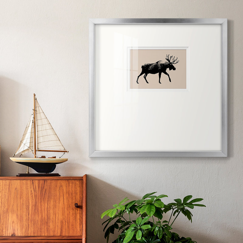 Wild Ambler I, reproduction encadrée de qualité supérieure, H 21 po x l 21 po x P 1,25 po, Cadre gris délavé