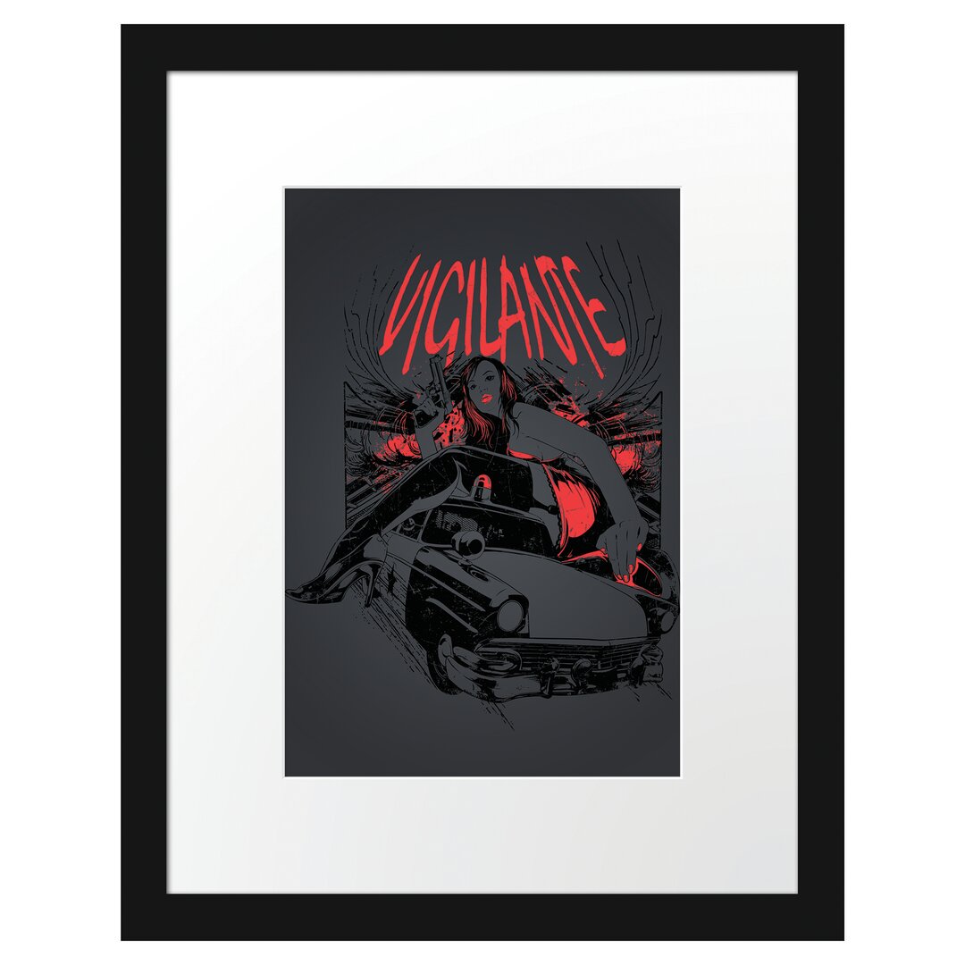 Gerahmtes Poster Vigilante Black