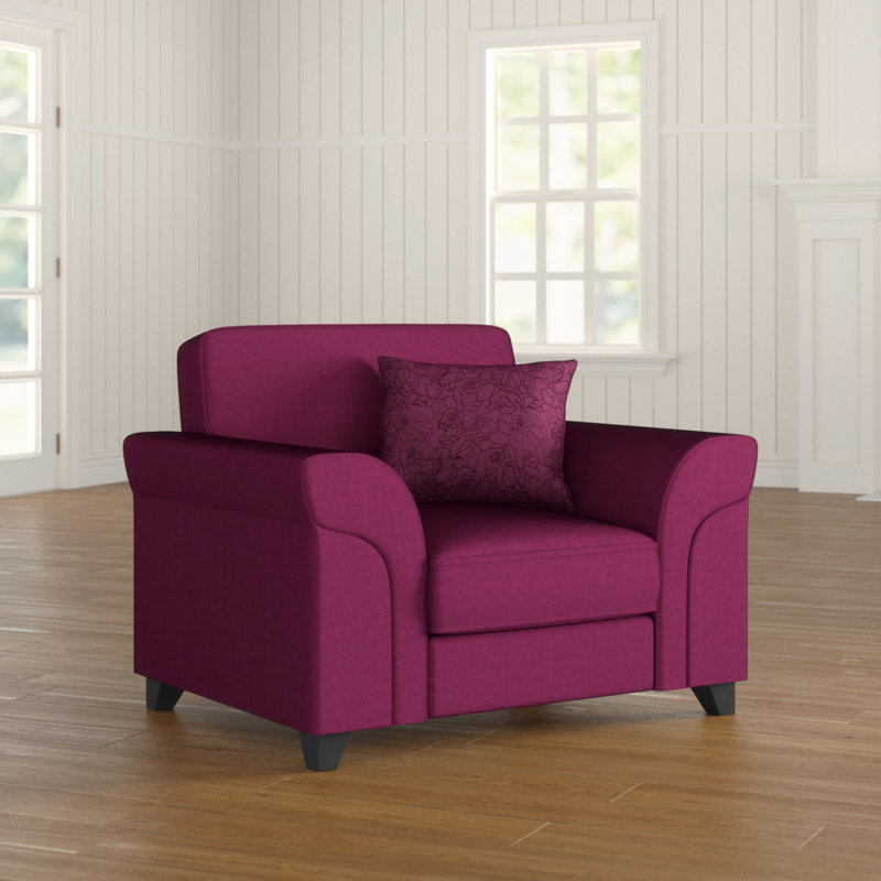 Forthill Upholstered Armchair, Wine Red