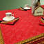 Collection de nappe en coton à imprimé géométrique imprimé à la main-104701642