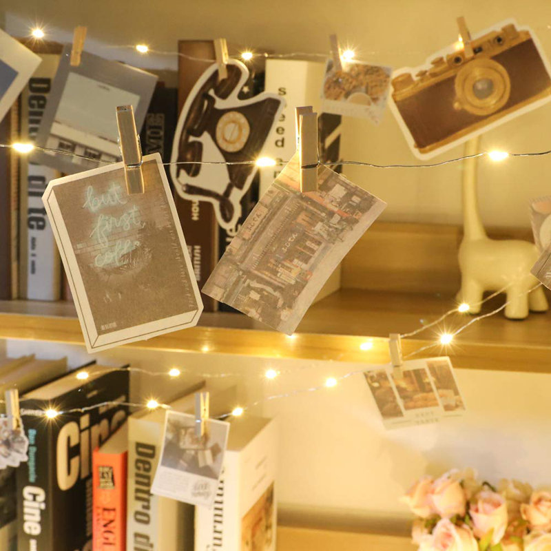 Guirlande lumineuse 99 pi avec 300 lumières DEL, blanc chaud 2700K, télécommande, pour l'extérieur et l'intérieur