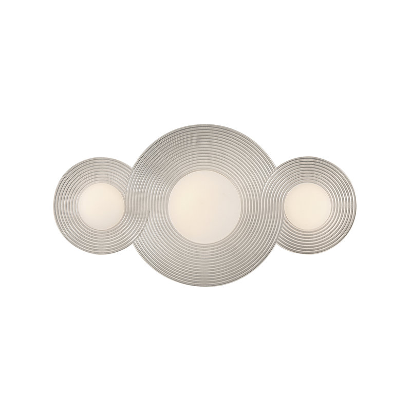 Rhea 10" 3 - Light LED Bath Sconce by Lisa McDennon, Polished Nickel