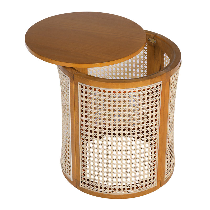 Table de bout ronde 15,70 po, Ocre