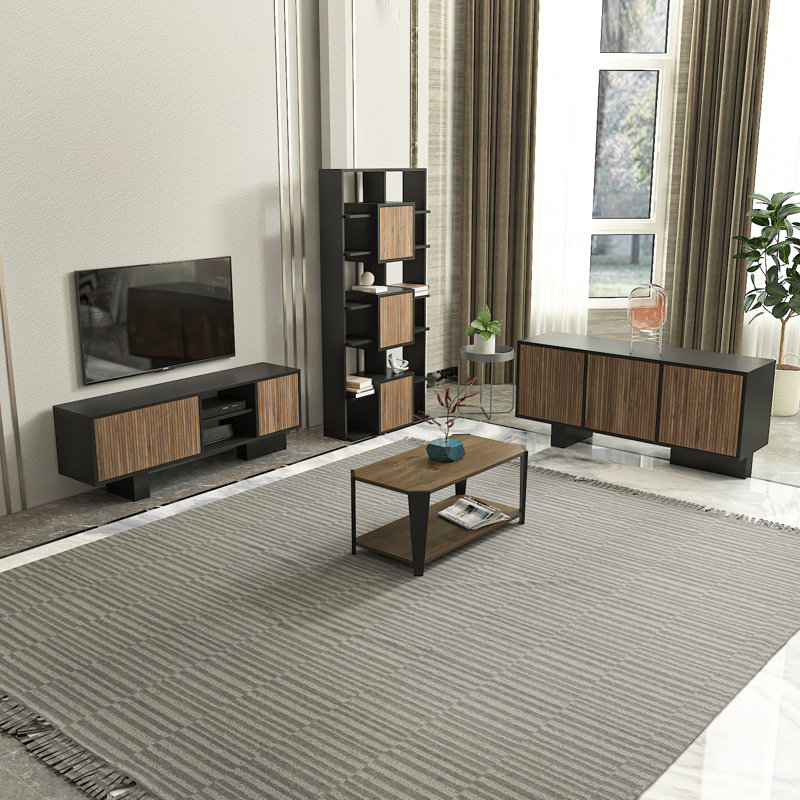 Deivin 176cm H x 85cm W Bookcase, Brown