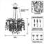 Lustre en cristal EGM moderne avec conception de branche d'arbre, lustre en forme de goutte de pluie argentée à 6 lumières pour la salle à manger, le salon, la chambre à coucher, la base de l'ampoule E12