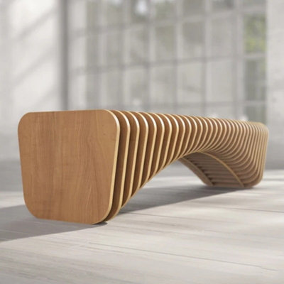 Solid Wood Simple Creative Bench by Orren Ellis