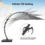 Parasol en porte-à-faux Ebonique avec base incluse-45222865-5280662-25352621