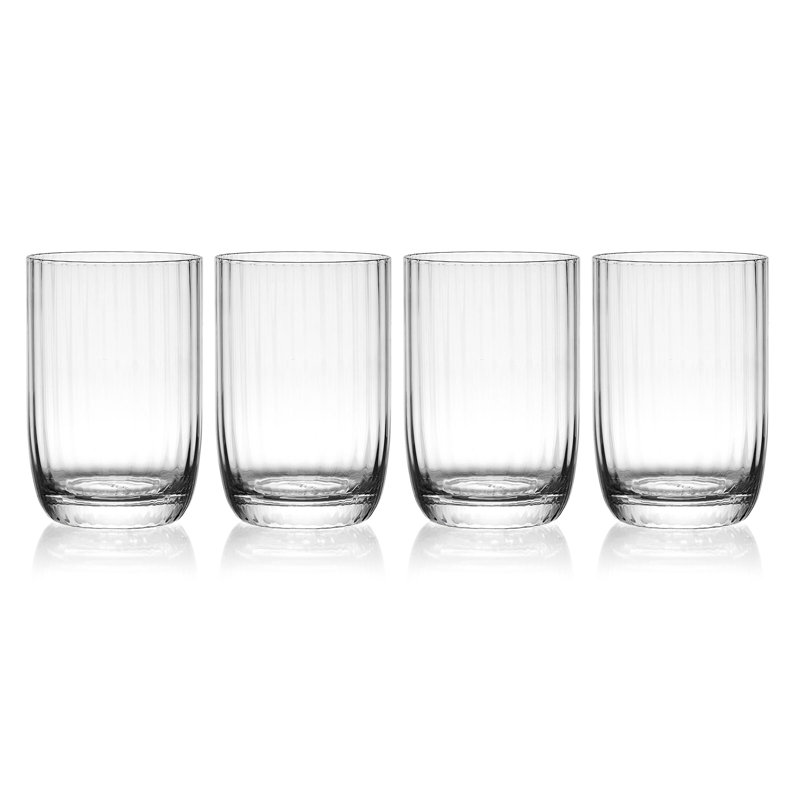 Ensemble de 4 verres à whisky Mikasa Optic Double, 15,50 onces