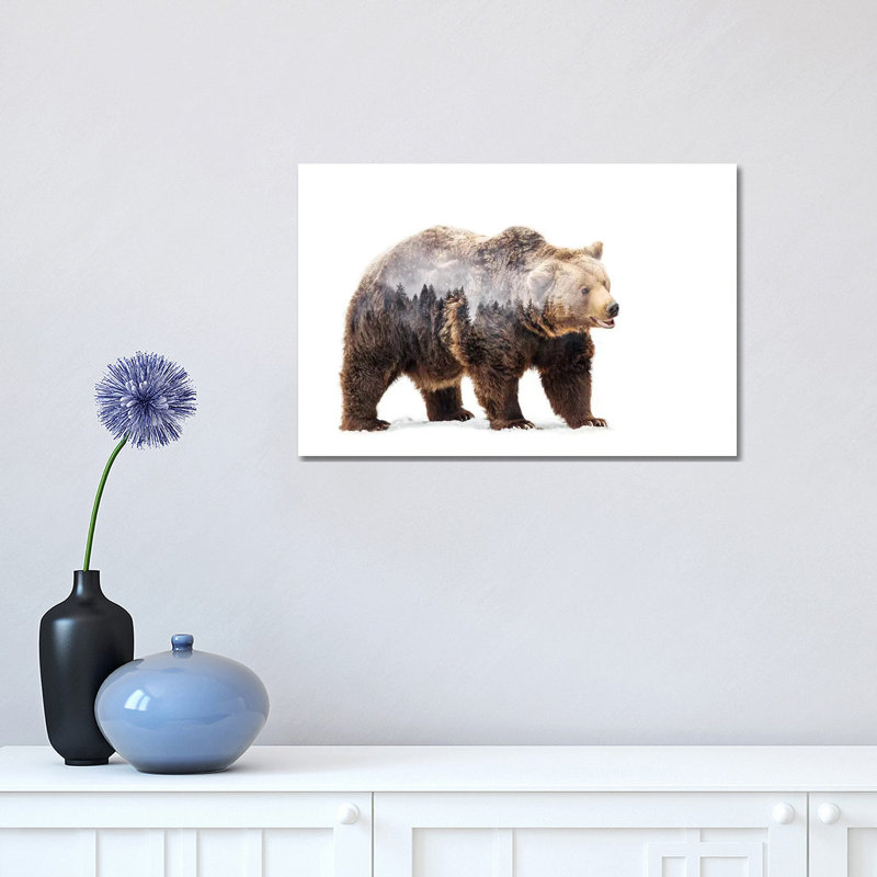 Bear by Angyalosi Beáta - Wrapped Canvas Print, 30.48cm H x 45.72cm W x 1.905cm D