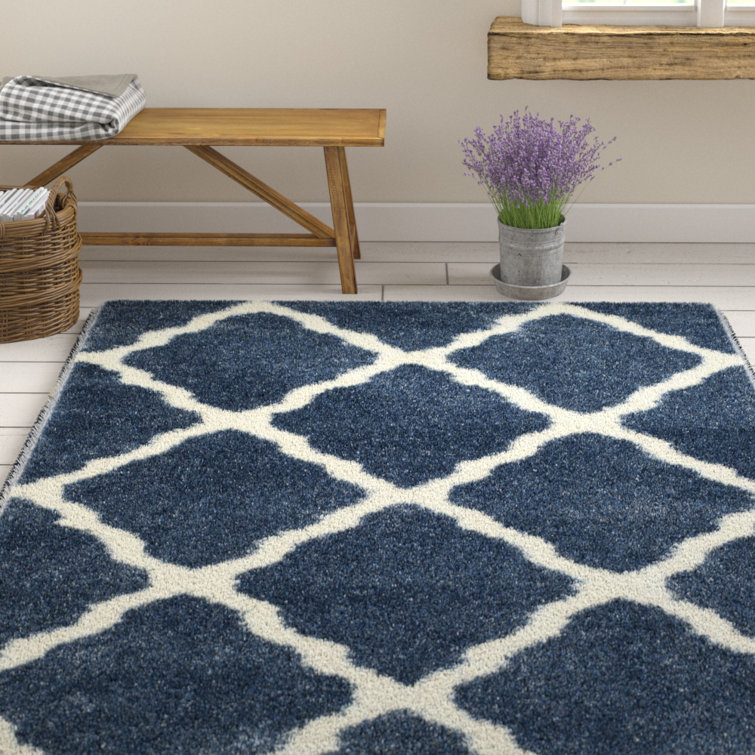 Bertl Shag Performance Geometric Rug