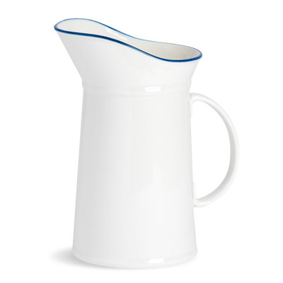 Nicola Spring - White Farmhouse Water Jug - 1 Litre
