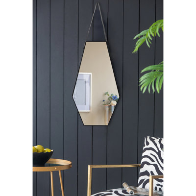 Miroir mural 18x1,6x31,5 "Hexagonal