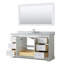 Ensemble de meuble-lavabo simple 60 po avec miroir Avery-97851027-97851030