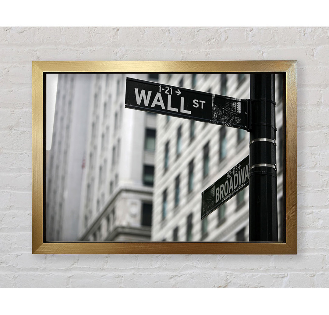 Wall Street und Broadway-Zeichen