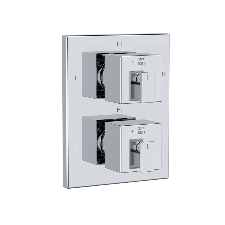 Zendo 3/4" Therm & Pressure Balance Trim With 6 Functions