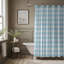 Blanc bleu - Rideau de douche Premium-345571956
