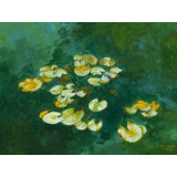 Tranquil Lily Pond Ii Print by Ruth Hayes