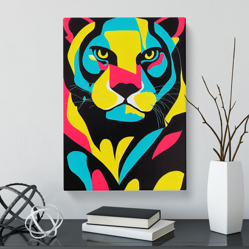 Panther Pop Vol.1 - Wrapped Canvas, 60cm H x 40cm W x 3cm D