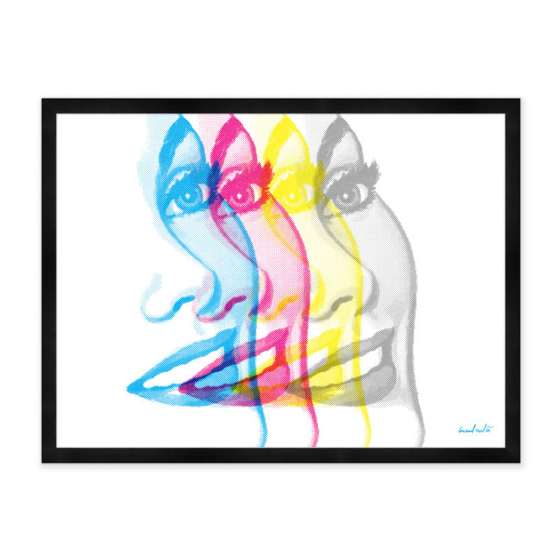 Four Faces Print