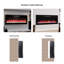Cheminée électrique ultra-mince 127 cm (50 pouces), télécommande, flammes variées et combinaisons, puissance de 5 000 BTU/h, 11 niveaux de température, écrans multicolores encastrés faciles à utiliser, 1 400 W de réglages de température, construction